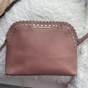 Michael Kors Bags Cindy Dome Crossbody Bag Scalloped Edge